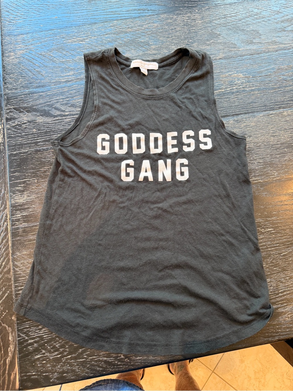 Spiritual Gangster Black Tee with white Script Label